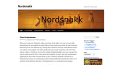 Desktop Screenshot of nordsnakk.com