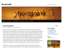 Tablet Screenshot of nordsnakk.com